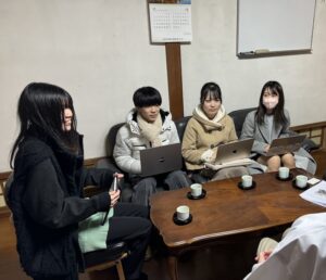 出羽三山神社様社務所でのヒアリング